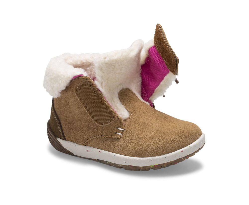 Merrell Boots Brown - Bare Access Steps® Cocoa Jr. - Kids 40EOLDJHY